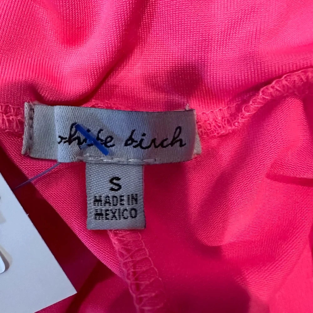 White Birch Neon Pink Long Bike Shorts 9"‎ Women's Small - Picture 5 of 6